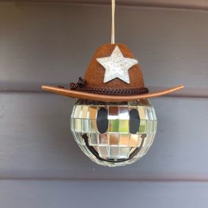 Space cowboy disco ball charm 🤠🪩